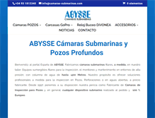 Tablet Screenshot of camaras-submarinas.com